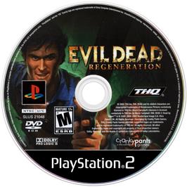 Artwork on the Disc for Evil Dead: Regeneration on the Sony Playstation 2.