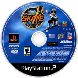 Artwork on the Disc for Extreme Skate Adventure on the Sony Playstation 2.