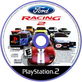 Artwork on the Disc for Ford Racing 2 on the Sony Playstation 2.
