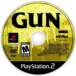 Artwork on the Disc for GUN on the Sony Playstation 2.