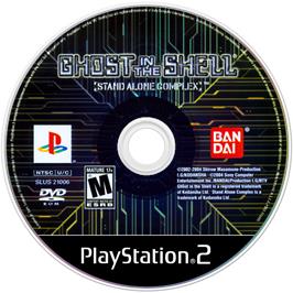 Artwork on the Disc for Ghost in the Shell: Stand Alone Complex on the Sony Playstation 2.