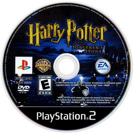 Artwork on the Disc for Harry Potter and the Sorcerer's Stone on the Sony Playstation 2.