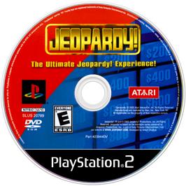 Artwork on the Disc for Jeopardy on the Sony Playstation 2.
