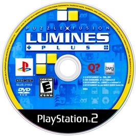 Artwork on the Disc for Lumines: Puzzle Fusion on the Sony Playstation 2.