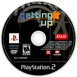 Artwork on the Disc for Marc Ecko's Getting Up: Contents Under Pressure on the Sony Playstation 2.