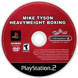 Artwork on the Disc for Mike Tyson Heavyweight Boxing on the Sony Playstation 2.