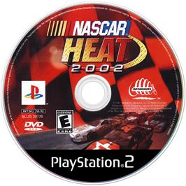 Artwork on the Disc for NASCAR Heat 2002 on the Sony Playstation 2.
