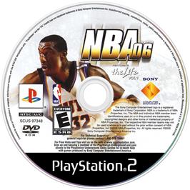 Artwork on the Disc for NBA Jam on the Sony Playstation 2.
