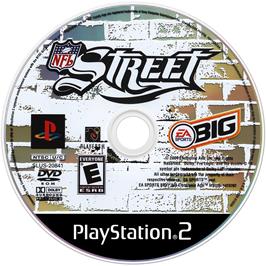 Artwork on the Disc for NFL Street 3 on the Sony Playstation 2.