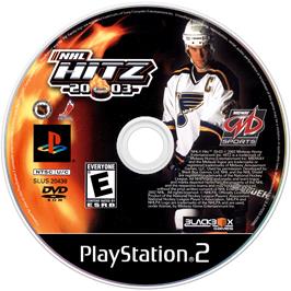 Artwork on the Disc for NHL Hitz 20-03 on the Sony Playstation 2.