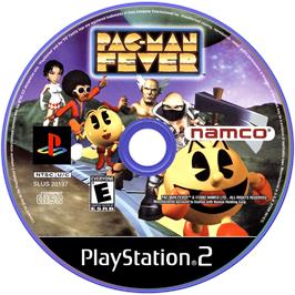 Artwork on the Disc for Pac-Man Fever on the Sony Playstation 2.