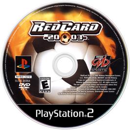 Artwork on the Disc for RedCard 20-03 on the Sony Playstation 2.