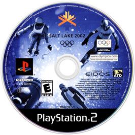 Artwork on the Disc for Salt Lake 2002 on the Sony Playstation 2.