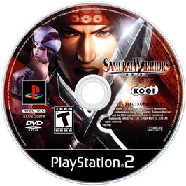 Artwork on the Disc for Samurai Warriors on the Sony Playstation 2.