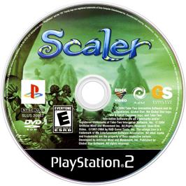 Artwork on the Disc for Scaler on the Sony Playstation 2.