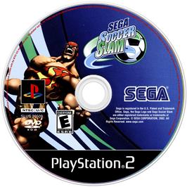 Artwork on the Disc for Sega Soccer Slam on the Sony Playstation 2.