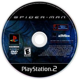 Artwork on the Disc for Spider-Man: The Movie on the Sony Playstation 2.