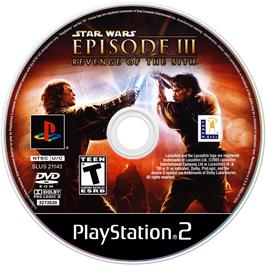 Artwork on the Disc for Star Wars: Episode III - Revenge of the Sith on the Sony Playstation 2.