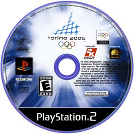 Artwork on the Disc for Torino 2006 on the Sony Playstation 2.