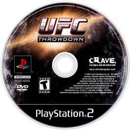 Artwork on the Disc for UFC: Throwdown on the Sony Playstation 2.