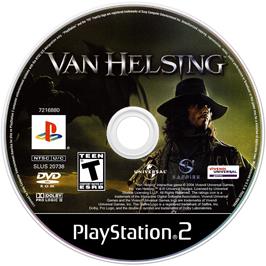 Artwork on the Disc for Van Helsing on the Sony Playstation 2.