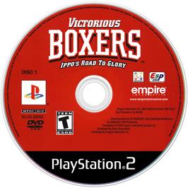 Artwork on the Disc for Victorious Boxers: Ippo's Road to Glory on the Sony Playstation 2.
