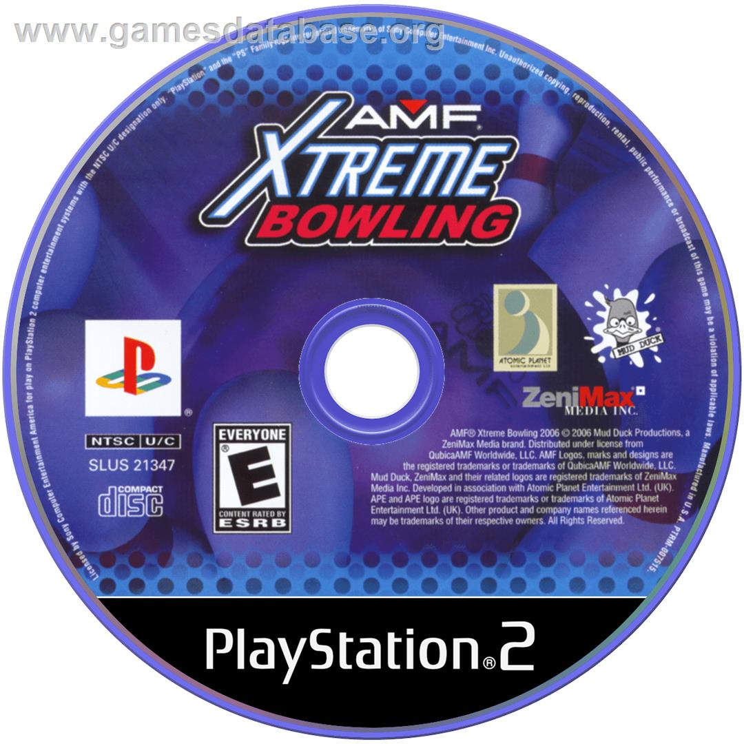 AMF Xtreme Bowling - Sony Playstation 2 - Artwork - Disc