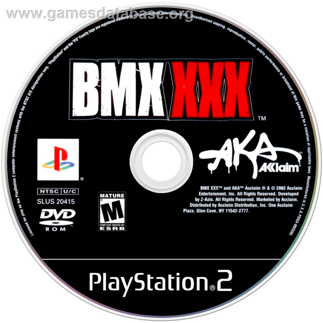 BMX XXX - Sony Playstation 2 - Artwork - Disc