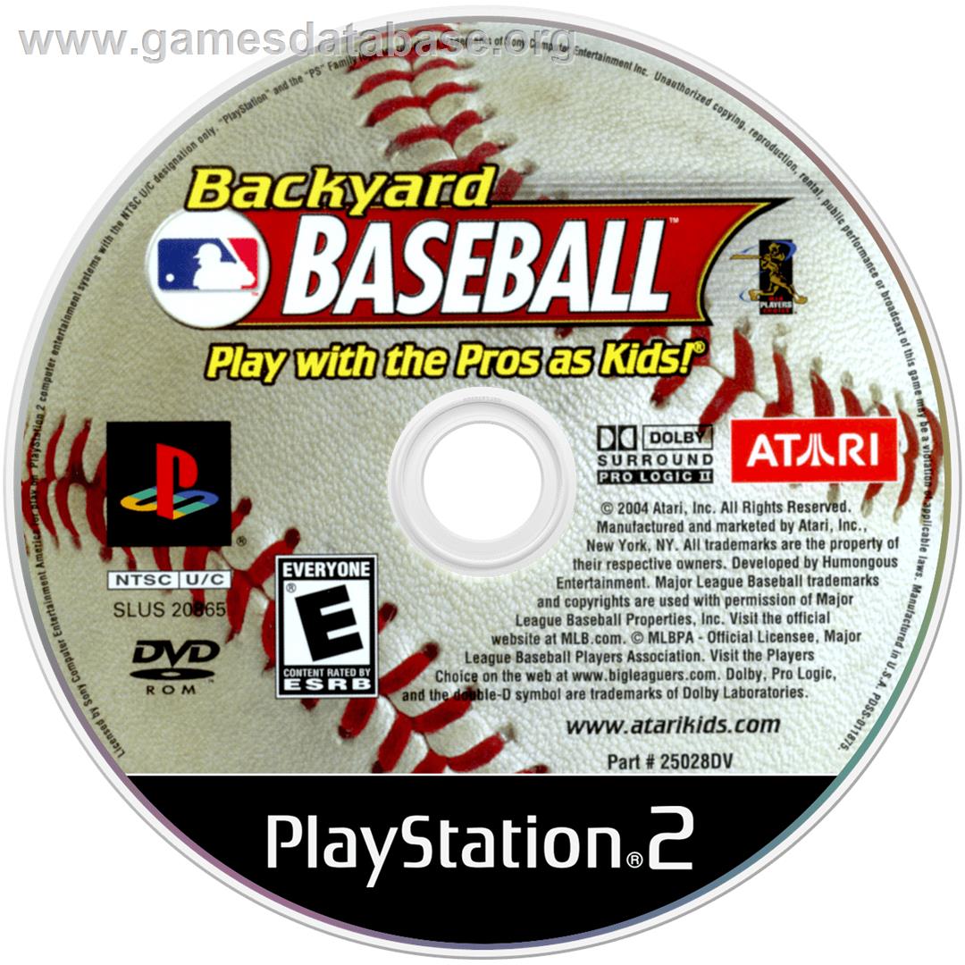 Backyard Baseball - Sony Playstation 2 - Artwork - Disc