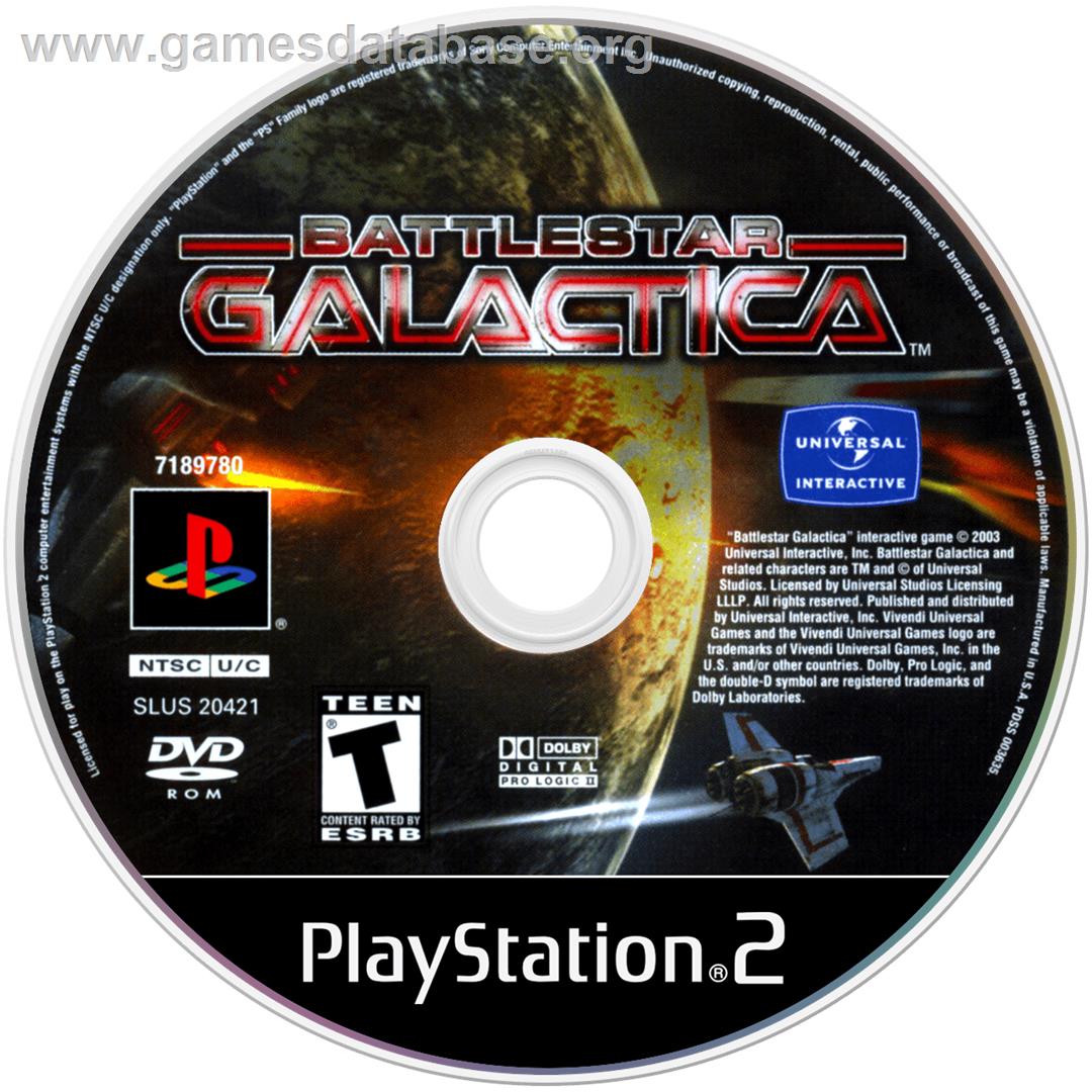 Battlestar Galactica - Sony Playstation 2 - Artwork - Disc