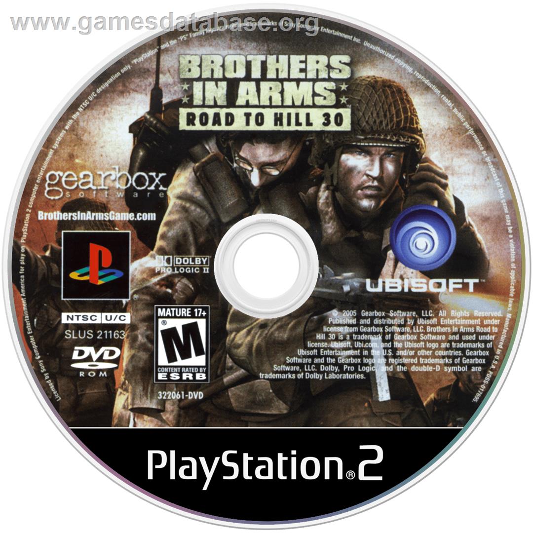 Brothers in Arms: Road to Hill 30 - Sony Playstation 2 - Artwork - Disc