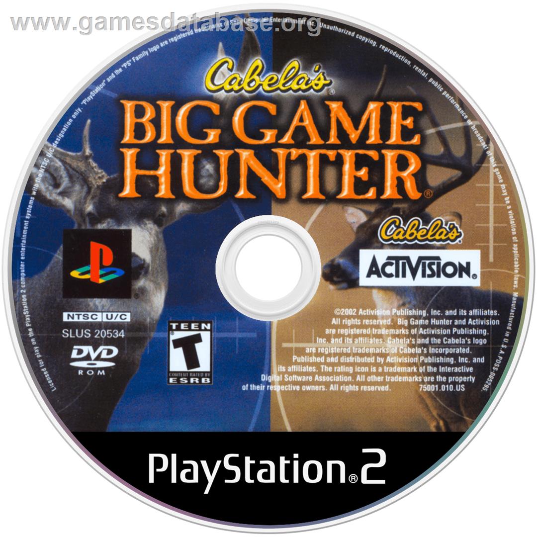 Cabela's Big Game Hunter - Sony Playstation 2 - Artwork - Disc