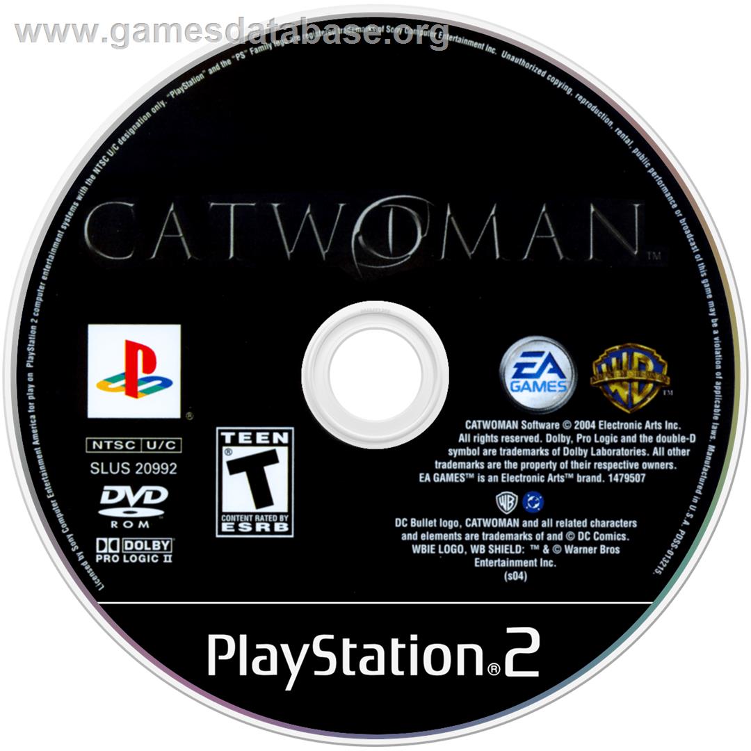 Catwoman - Sony Playstation 2 - Artwork - Disc