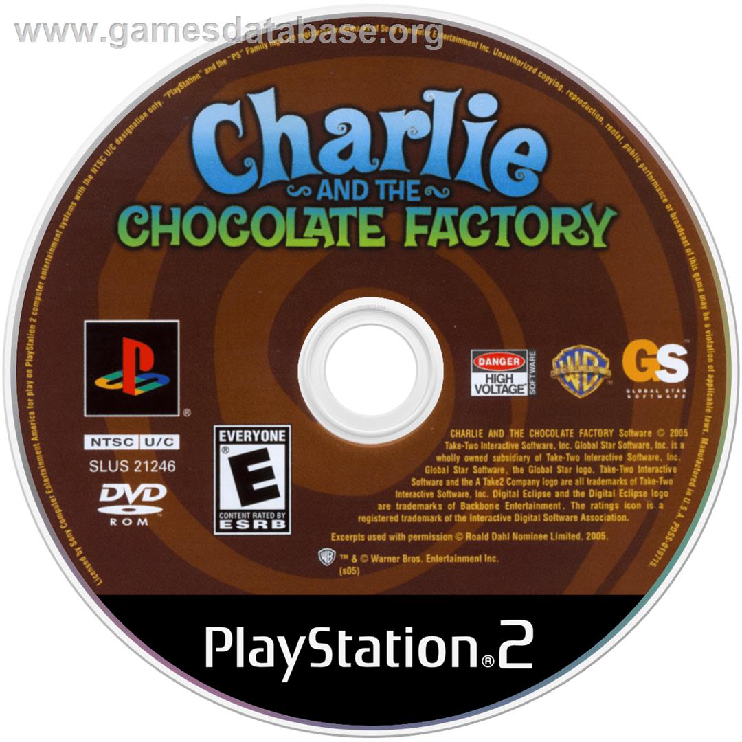 Charlie and the Chocolate Factory - Sony Playstation 2 - Artwork - Disc