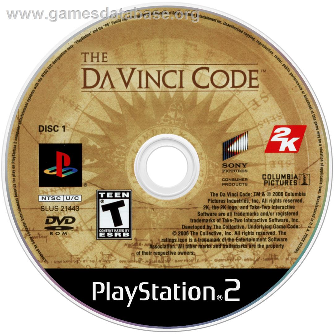 Da Vinci Code - Sony Playstation 2 - Artwork - Disc