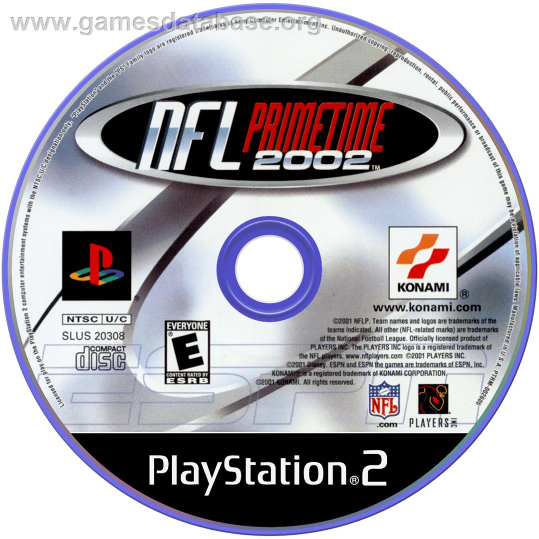 ESPN NFL Primetime 2002 - Sony Playstation 2 - Artwork - Disc