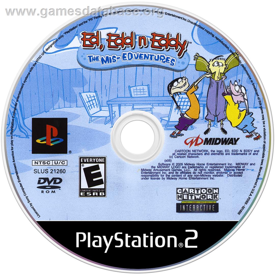 Ed, Edd n Eddy: The Mis-Edventures - Sony Playstation 2 - Artwork - Disc