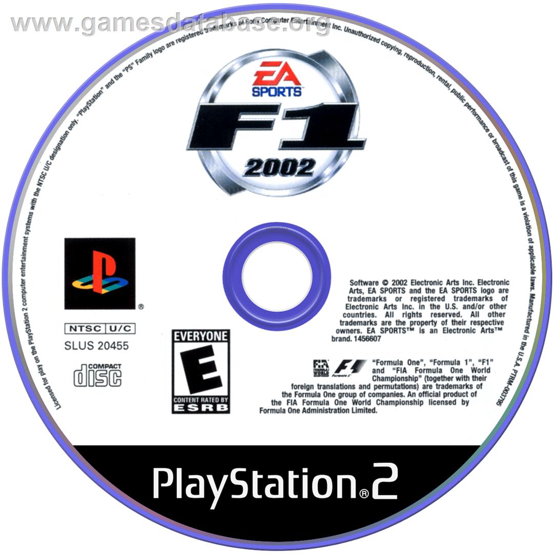 F1 2002 - Sony Playstation 2 - Artwork - Disc