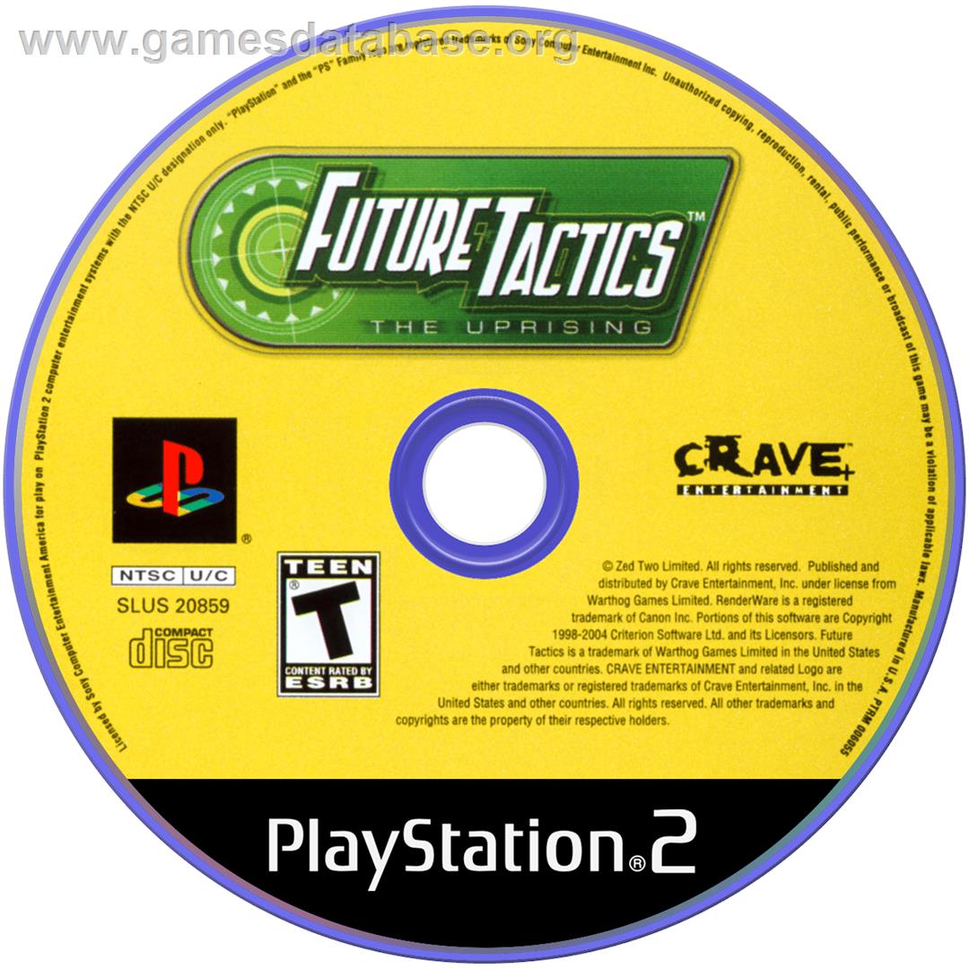 Future Tactics: The Uprising - Sony Playstation 2 - Artwork - Disc
