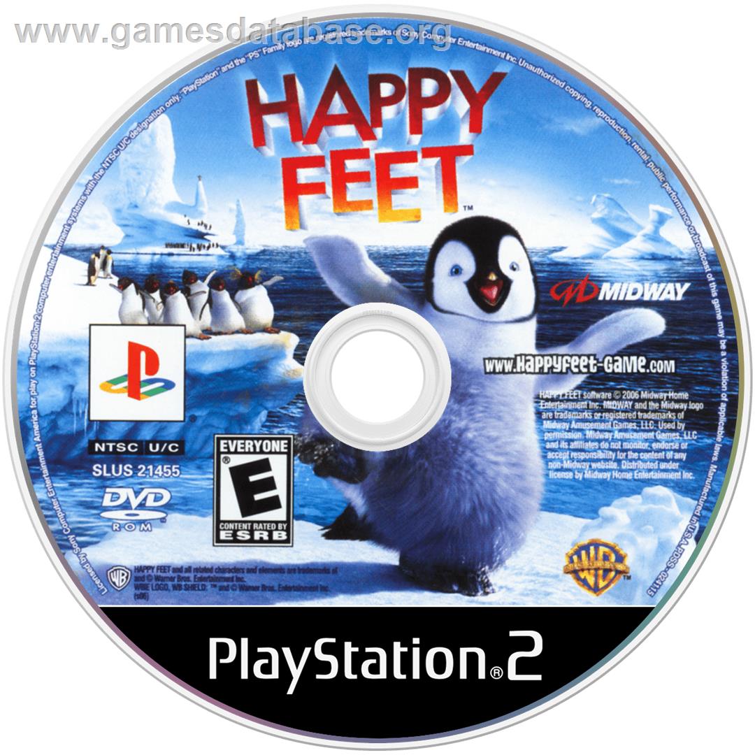 Happy Feet - Sony Playstation 2 - Artwork - Disc