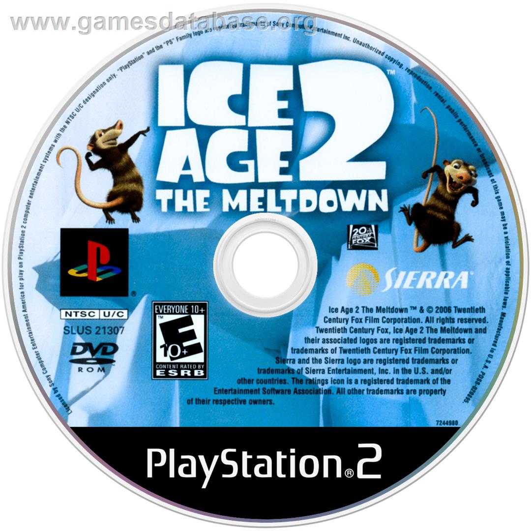 Ice Age 2: The Meltdown - Sony Playstation 2 - Artwork - Disc
