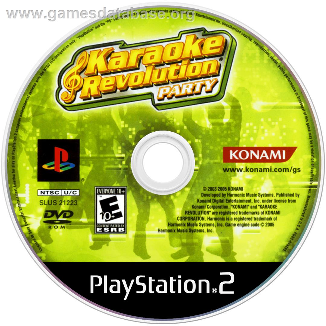 Karaoke Revolution Party - Sony Playstation 2 - Artwork - Disc