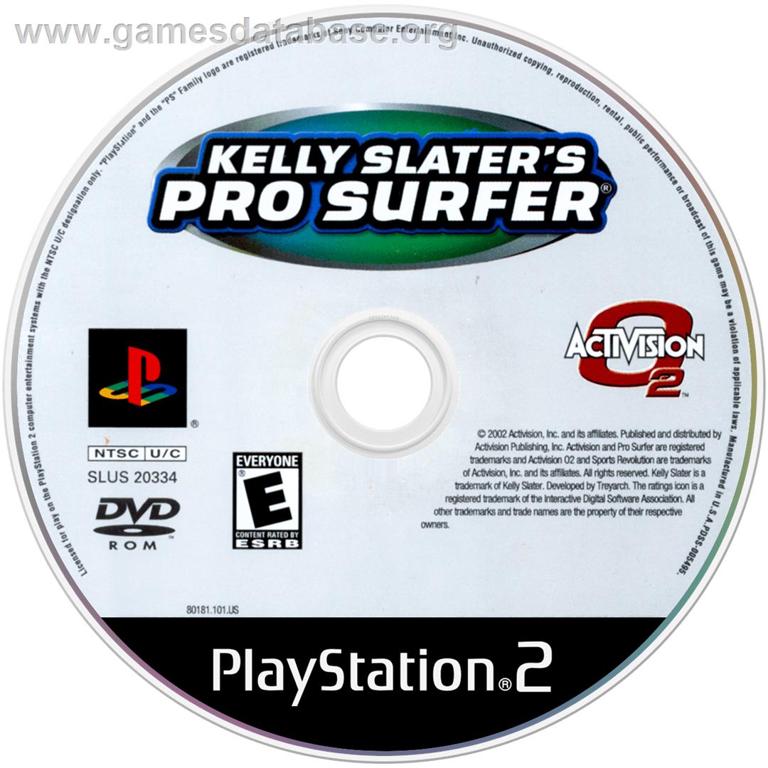 Kelly Slater's Pro Surfer - Sony Playstation 2 - Artwork - Disc
