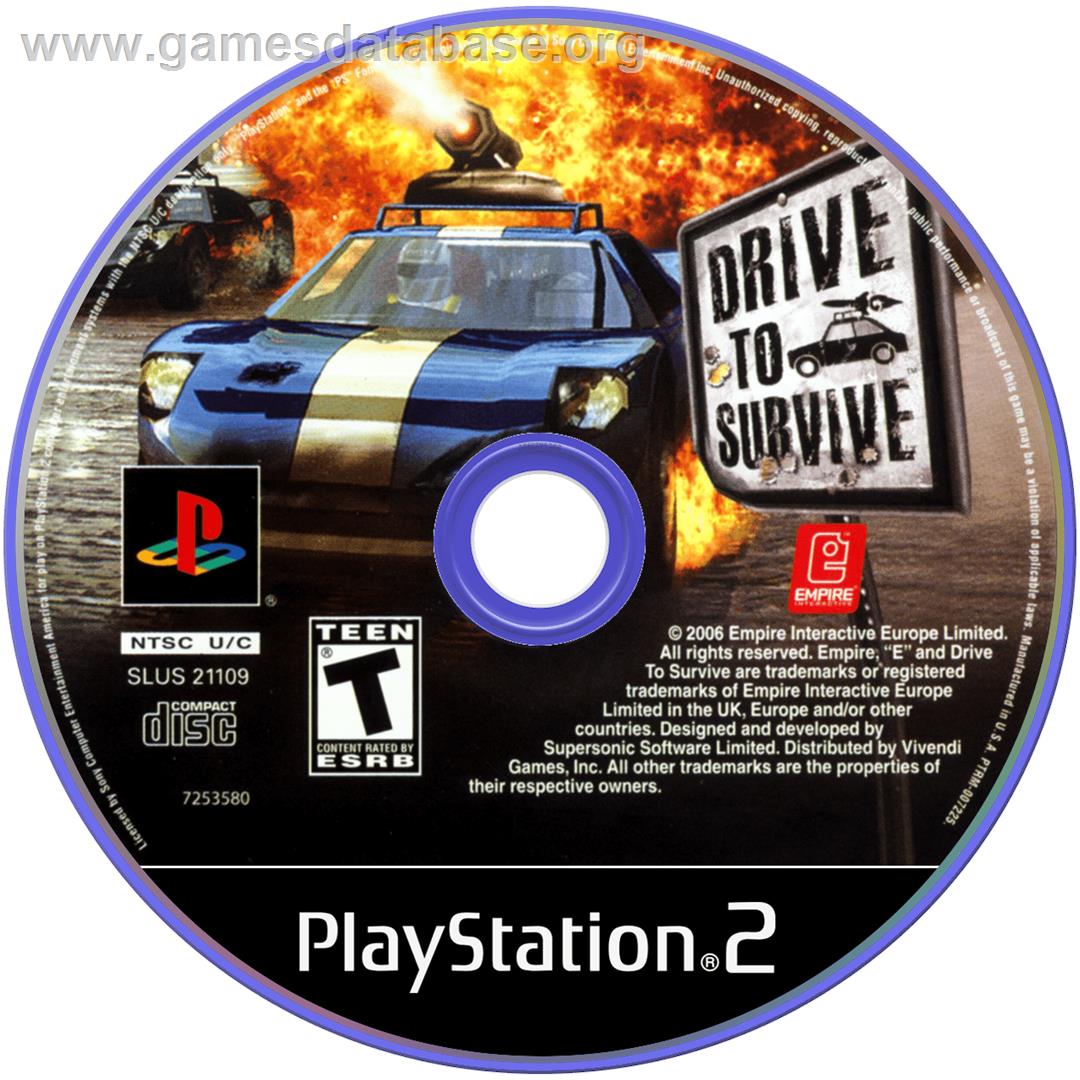 Mashed: Drive to Survive - Sony Playstation 2 - Artwork - Disc