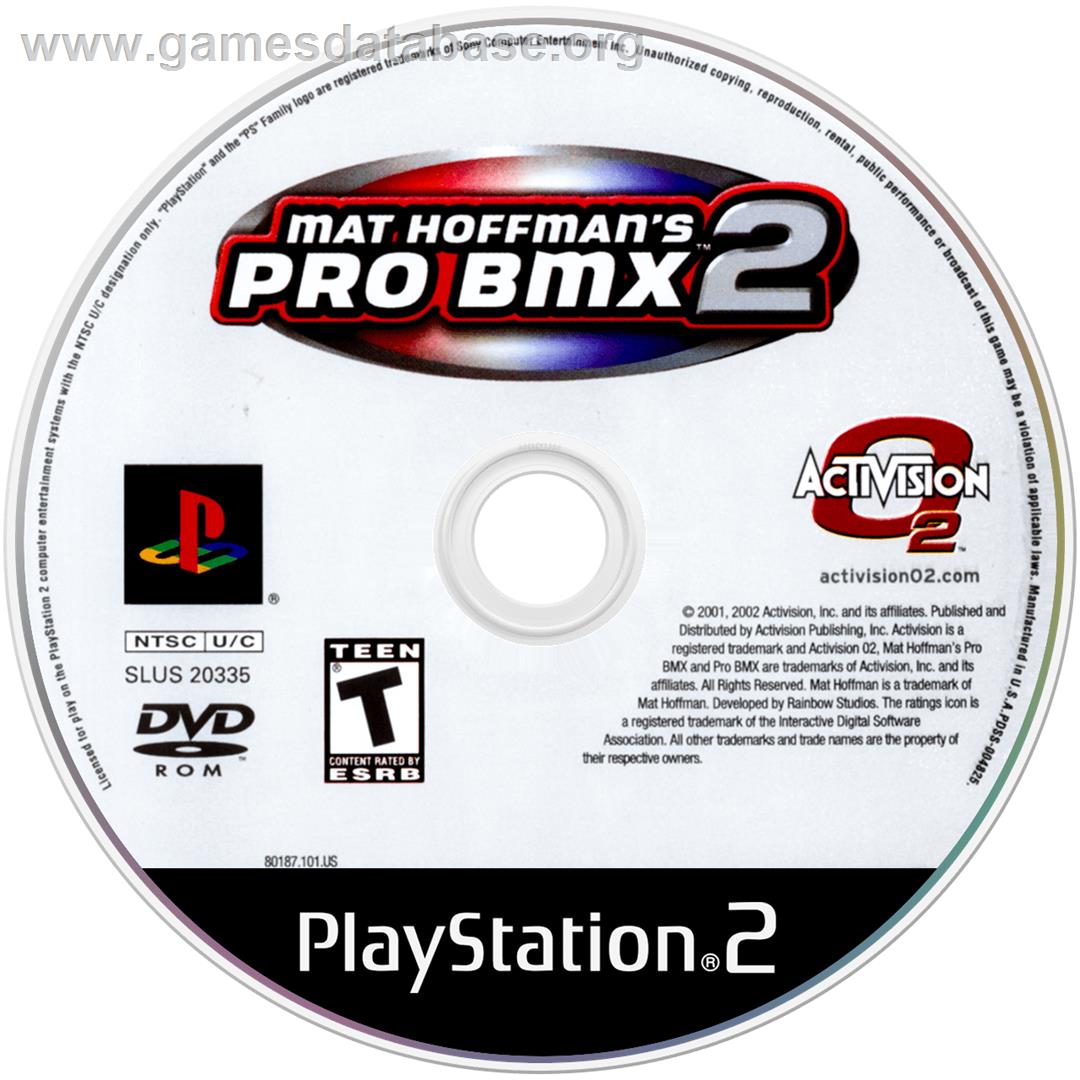 Mat Hoffman's Pro BMX 2 - Sony Playstation 2 - Artwork - Disc