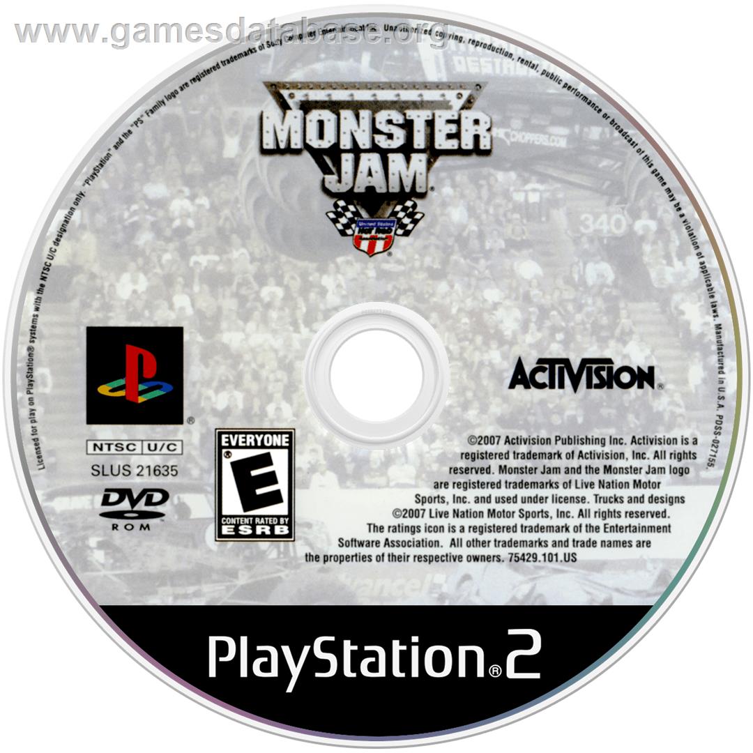 Monster Jam: Maximum Destruction - Sony Playstation 2 - Artwork - Disc