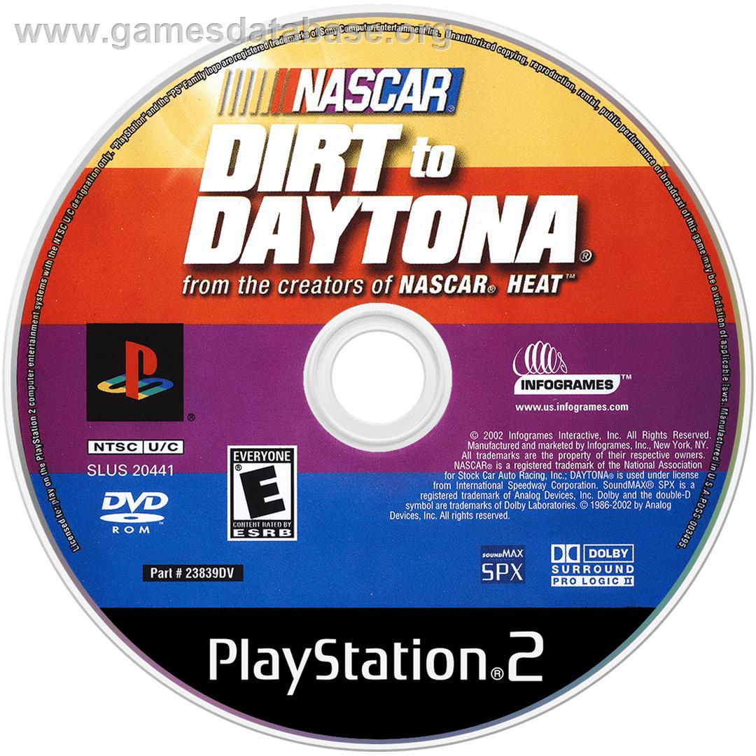 NASCAR: Dirt to Daytona - Sony Playstation 2 - Artwork - Disc