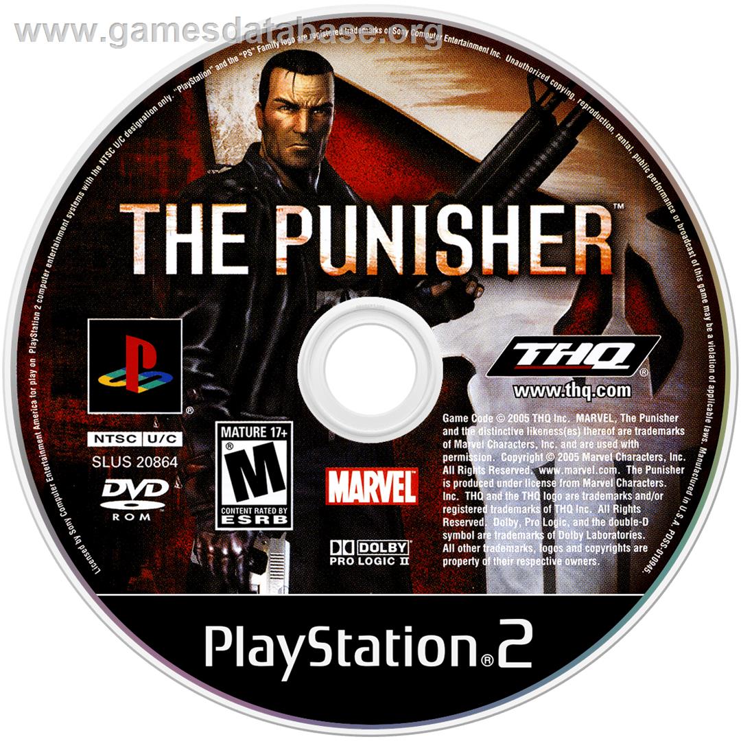 Punisher, The - Sony Playstation 2 - Artwork - Disc