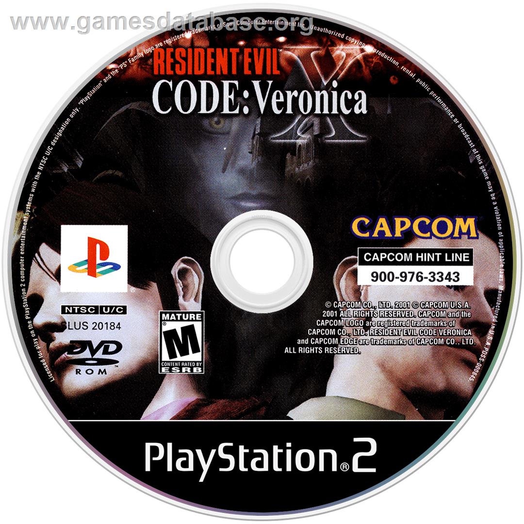 Resident Evil: Code: Veronica X - Sony Playstation 2 - Artwork - Disc