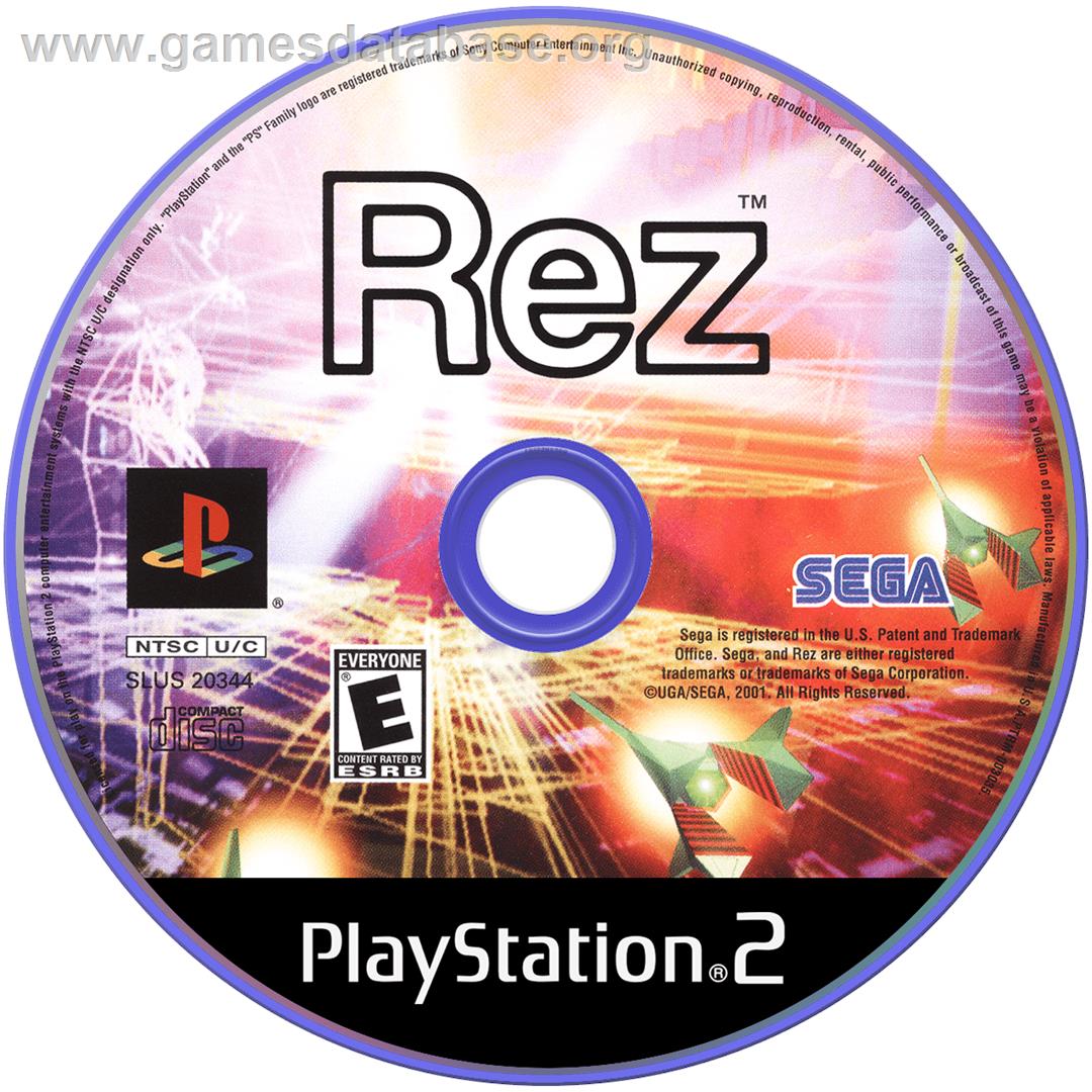 Rez - Sony Playstation 2 - Artwork - Disc